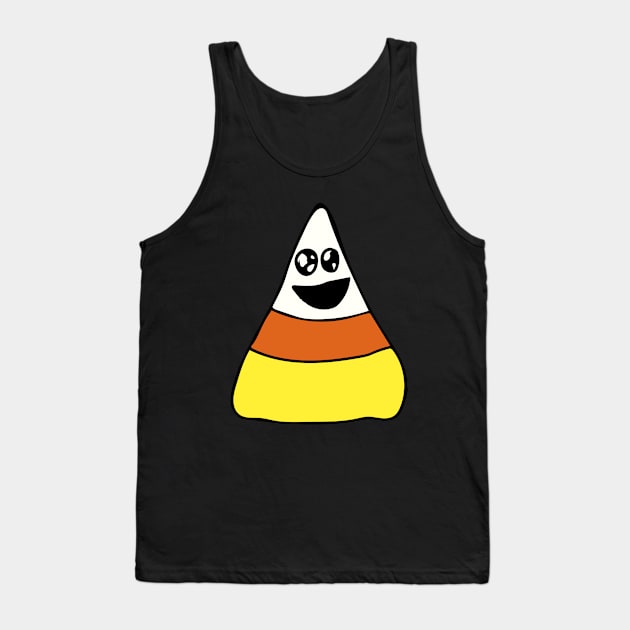 Happy Candy Corn Tank Top by bubbsnugg